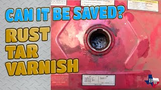 Remove Varnish and Rust from Generator Fuel Tank