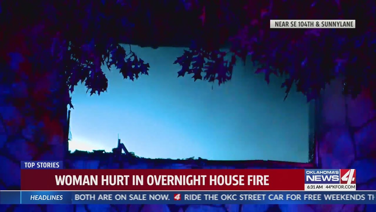 Woman hurt in overnight house fire - YouTube