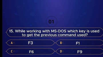 MCQ for Computer Operator||Operating System|| Part -3-Quiz For Operator