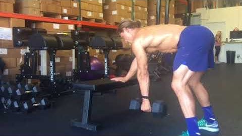 Three Point Dumbbell Row
