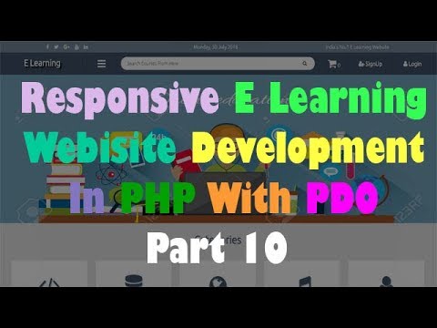 E Learning Website Development In PHP With PDO Part 10 Display All ...