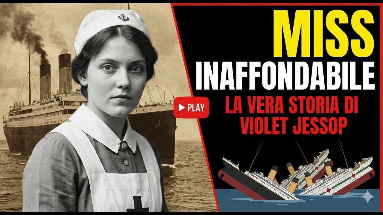 ​"Tre naufragi, un solo destino: la forza di non arrendersi mai." Violet Jessop