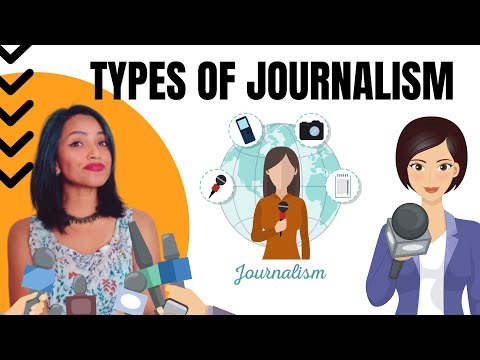 WHAT ARE THE DIFFERENT TYPES OF JOURNALISM