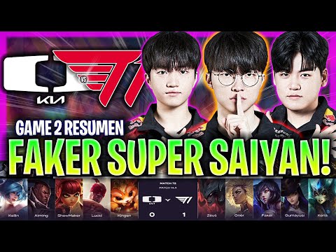 FAKER SACA EL MODO SUPER SAIYAN CON T1! | DK vs T1 Game 2 LCK SPRING 2024