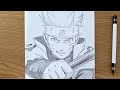 How To Draw Naruto Sage Of Six Paths || Epic Anime Sketch Tutorial