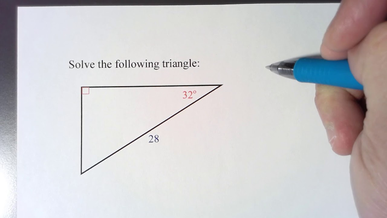 How to solve a triangle - YouTube