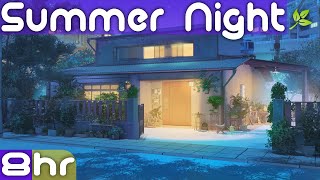 Summer Night Sound | Night Street Sounds | Neighborhood City Ambience