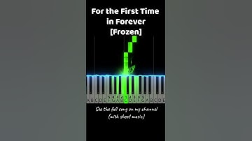 For the First Time in Forever Visual Tutorial #shorts #pianotutorial #pianoshorts #frozen