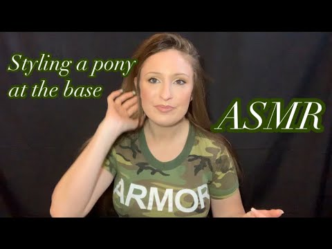 ASMR | HAIR PLAY | HAIR BRUSHING OVER FACE | HEAD SHAKING & HEAD BANGING | HOW TO STYLE A PONYTAIL