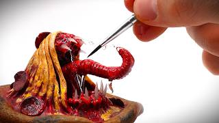I Made a Monster Pizza From Polymer Clay