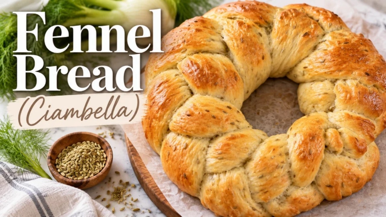 Traditional Italian Fennel Bread (Ciambella) | Soft, Fluffy & Beautifully Braided!