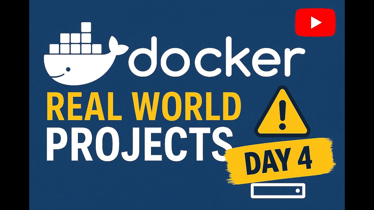 Docker Real World Projects | Day-4 | Devops | Docker - YouTube