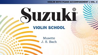 Video thumbnail of "Suzuki Violin 2 - Musette - J. S. Bach [Score Video]"