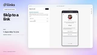 Redirect visitors with Skip to Link | Liinks tutorial