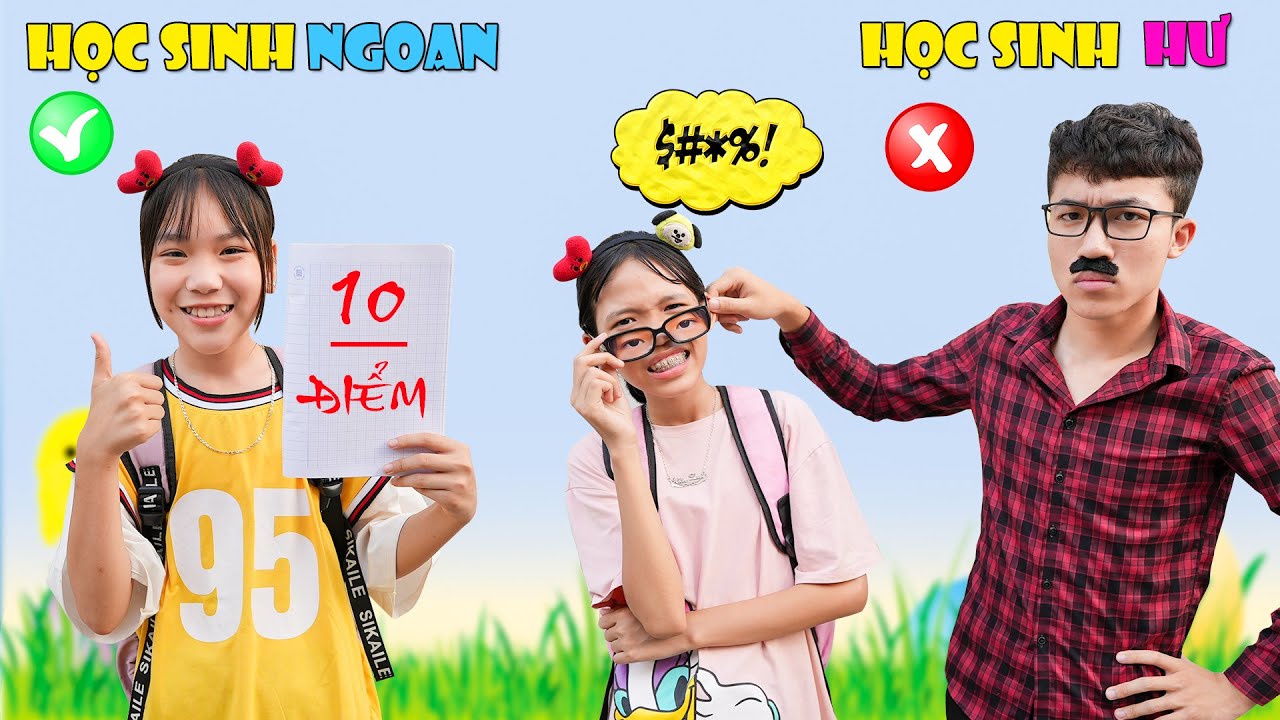 Học Sinh Ngoan & Học Sinh Hư ♥ Min Min TV Minh Khoa