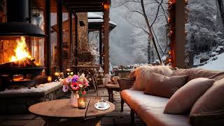 Cozy Winter Coffee Shop Ambience with Relaxing Jazz Background Music to Relax, Study, Work