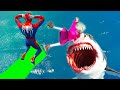 Scary Teacher 3D - Spiderman and Miss'T in Shark Pool, House Pranks - Game Animation