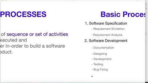 Quick Overview on Software Processes