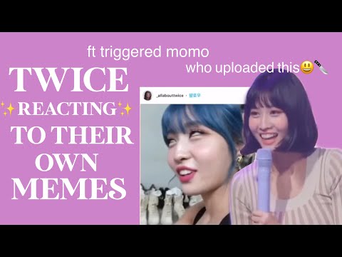 Twice Reacting To Their Own Memes Ft. Triggered Momo