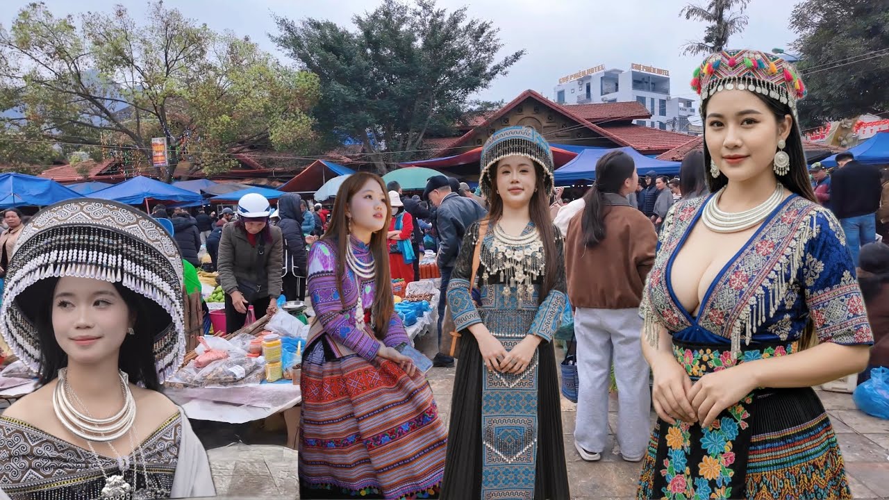 Chợ Phiên Bắc Hà Đầu Năm Rất Nhộn Nhịp