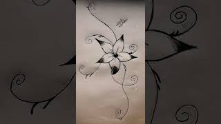 Desenho de uma flor 🌺 Segue para muito mais! #mink #ink #art #desenho #flores screenshot 2