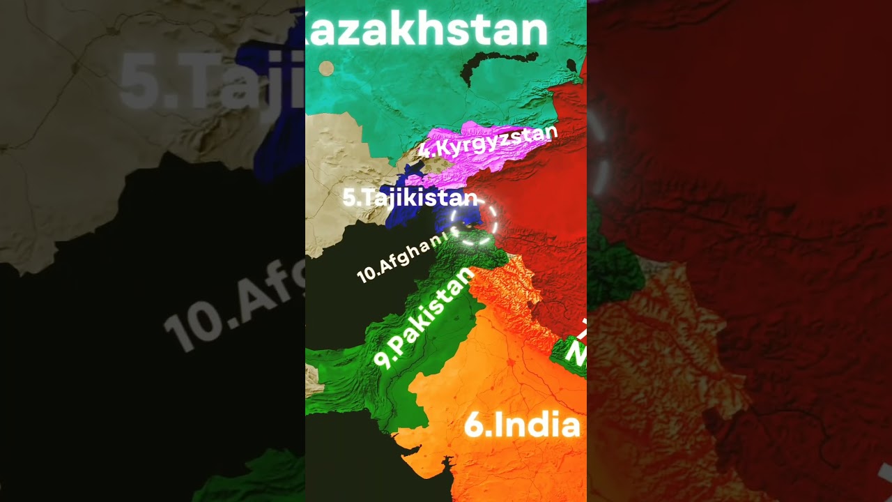 china share border with 14 different contries