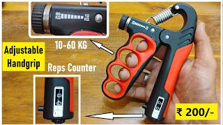 Adjustable Handgrip Unboxing 🏋️ | Adjustable weight 10kg - 60kg 💪, Reps Counter, Rubber Padding