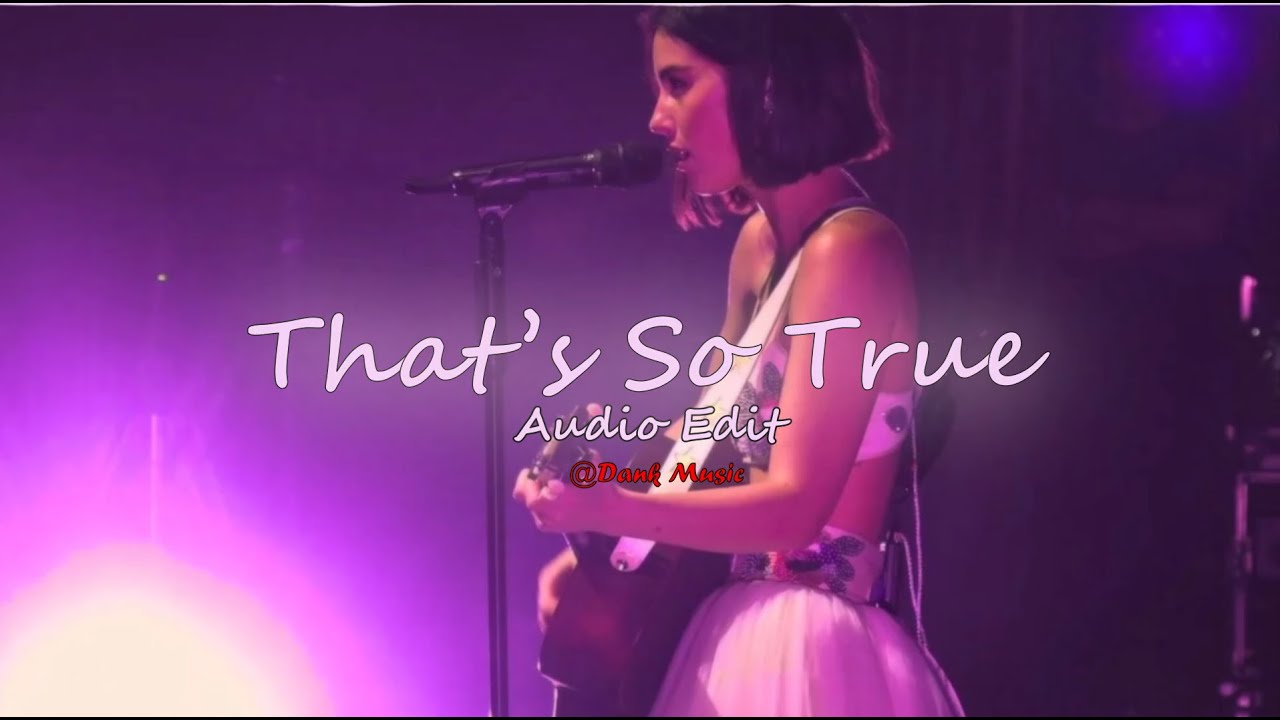Watch That's So True - Gracie Abrams (Edit Audio) on YouTube Watch That's So True - Gracie Abrams (Edit Audio) on YouTube