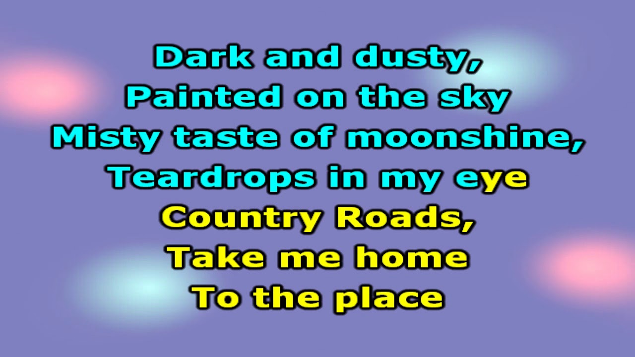 Hermes House Band Country Roads Karaoke