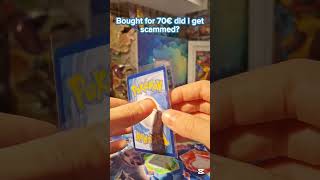 Bought for 70€ did i get scammed?🤑😱___#pokemon #vaporeon #cards #shorts