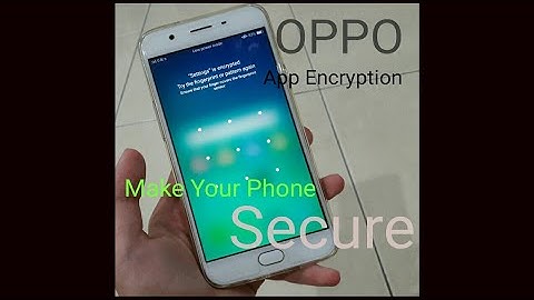How to set App Encryption in OPPO F1S
