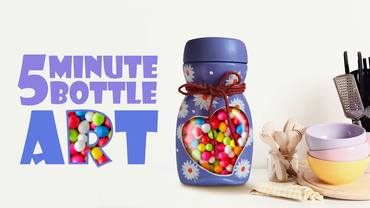 5min Bottle Art/Nestle bottle art/Simple Bottle Art/Nestle Coffee