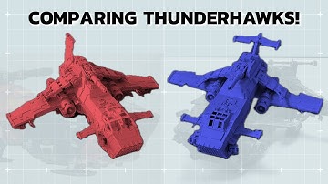 Forge World Thunderhawks 2002 & 2016: Space Marine Icons Compared