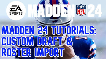 Tutorial: How to import custom roster and draft files into NFL Madden 24 on PS5