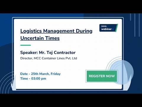 Webinar: Logistics Management During Uncertain Times