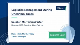 Webinar: Logistics Management During Uncertain Times