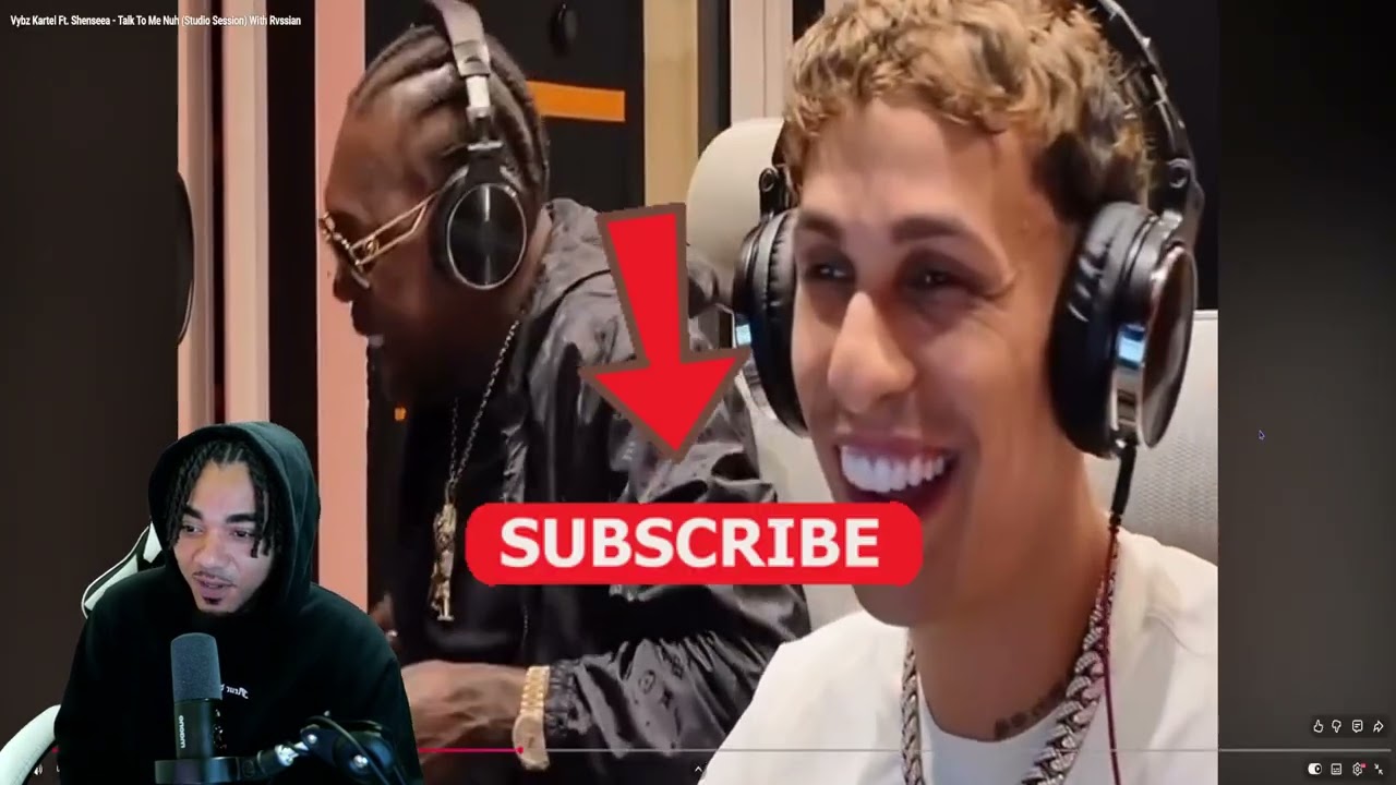 Vybz Kartel Ft. Shenseea - Talk To Me Nuh (Studio Session) With Rvssian (REACTION VIDEO)