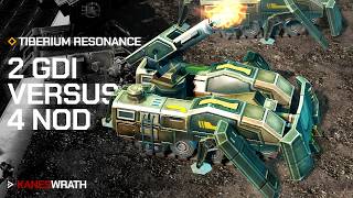 Kane's Wrath [Tiberium Resonance Mod] - 2 GDI vs 4 NOD Brutal AI