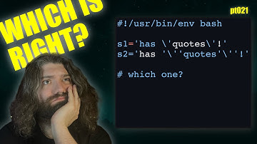 Escaping and Wrangling quotes in Bash (bonus heredocs) - You Suck at Programming #021