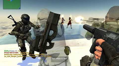 Zombie Escape Mod Gameplay on map Surf Vortex Server ZA EMPIRE