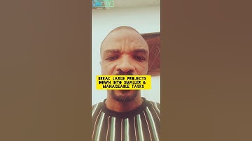 Break large projects down into smaller & manageable tasks #motivationalvideo #inspirationalvideo