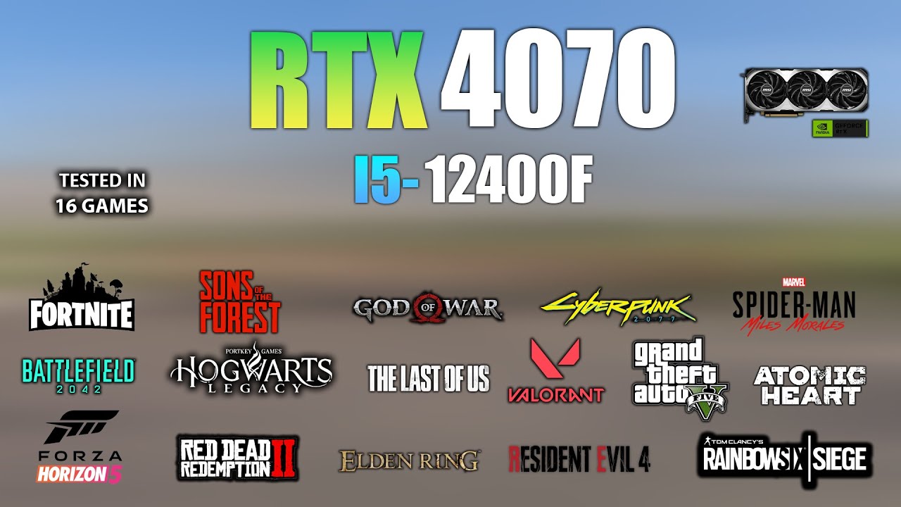 RTX 4070 + I5 12400F : Test in 16 Games - RTX 4070 Gaming - YouTube