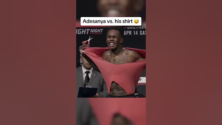 Adesanya vs. shirts 😂 #UFC305
