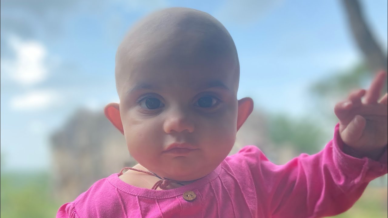 First mundan my baby girl at Tirupati Balaji mandir🥰