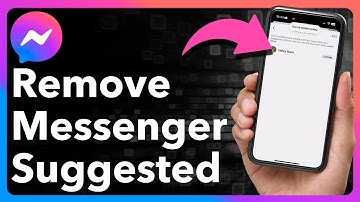 How To Remove Suggested On Messenger On iPhone