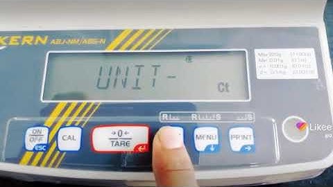 How to make a Digital balance program set of KERN ABJ NM or ABS N