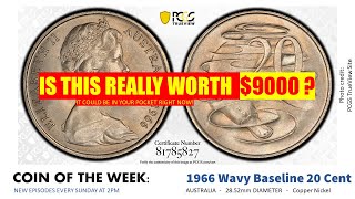 Is this really worth $9000?! Coin of the Week: Australia 1966 Wavy Baseline 20 Cent Coin