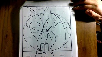 Day 9 Multiplication Fox Color By Number