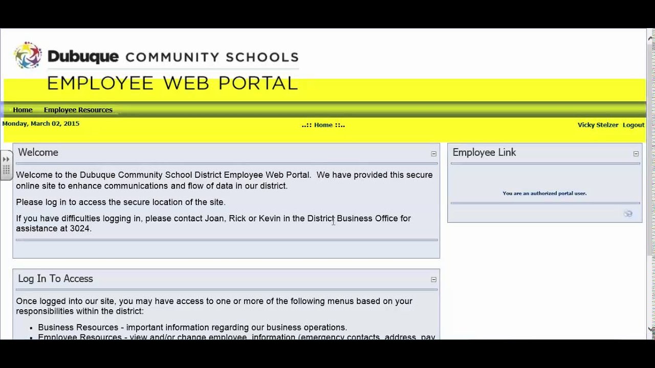 Payroll Portal DBQ Schools YouTube