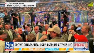 UFC 309 Crowd & Fighters Cheer TRUMP, America's Fighter!!!